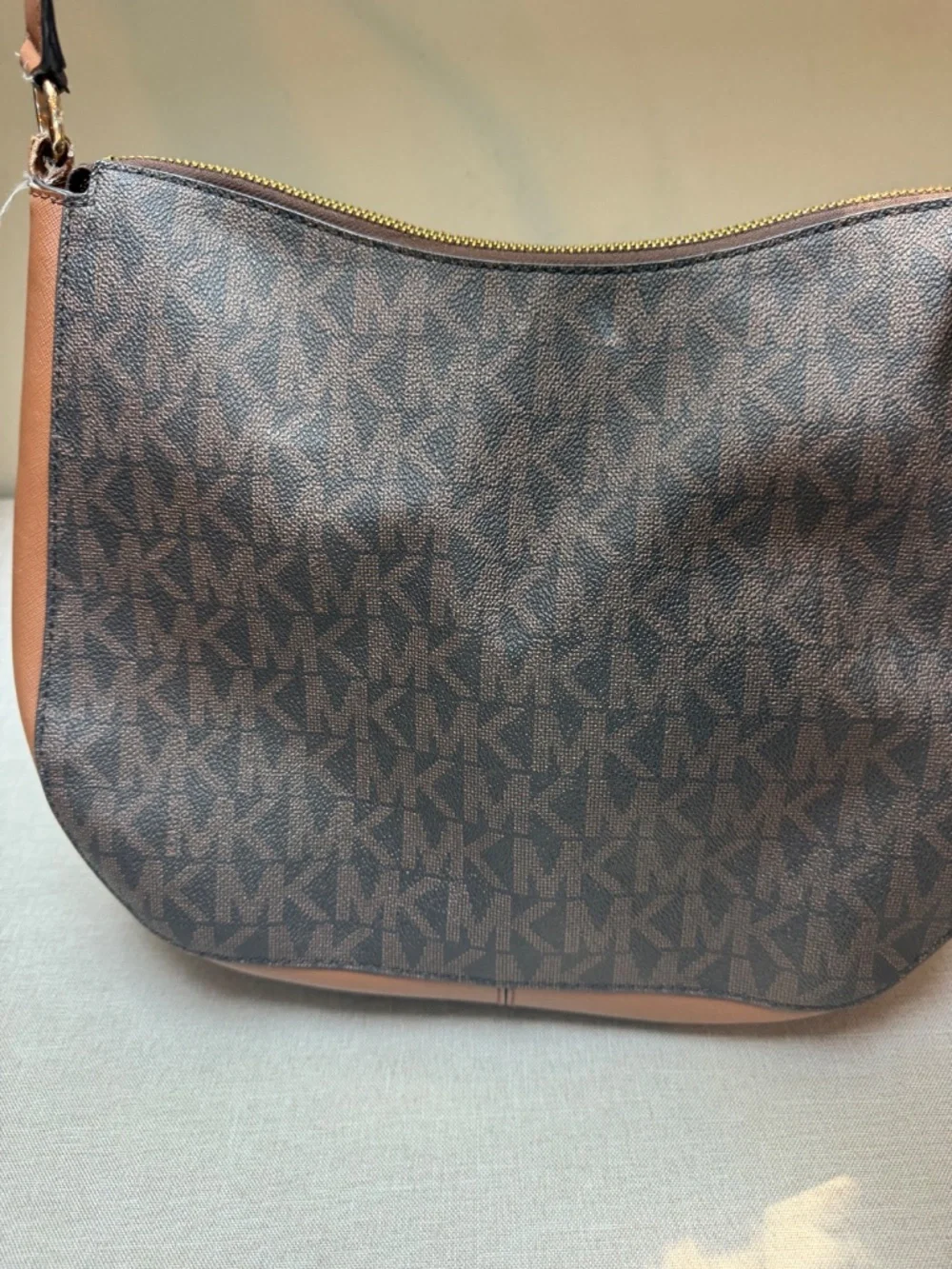 Michael Kors Large Eden Brown Hobo Shoulder Bag Purse